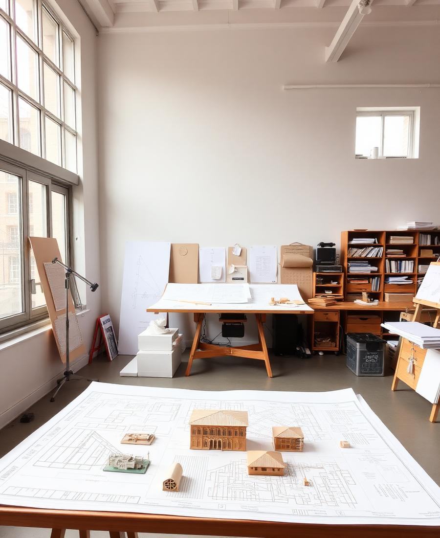 BUILD AIM ARCHO design studio workspace